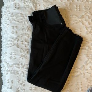 DL1961 Patti Straight Maternity Denim (Stretch, Black)